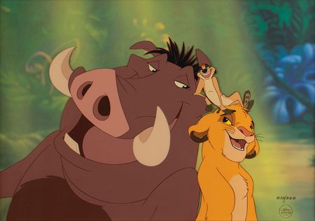 Lot #699 The Lion King limited edition hand-painted cel Limited Edition Hand-Painted Cel - Image 1