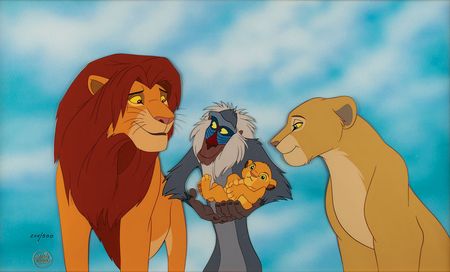 Lot #703 The Lion King limited edition hand-painted cel Limited Edition Hand-Painted Cel - Image 1