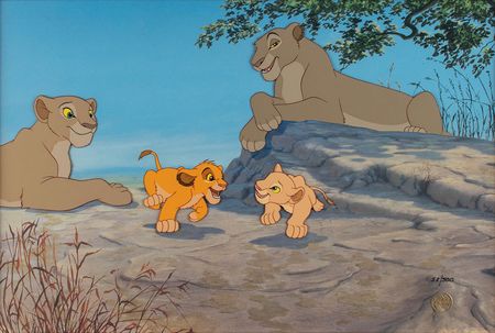 Lot #704 The Lion King limited edition hand-painted cel Limited Edition Hand-Painted Cel - Image 1