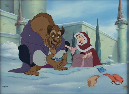 Lot #705 Beauty and the Beast limited edition hand-painted cel Limited Edition Hand-Painted Cel - Image 1
