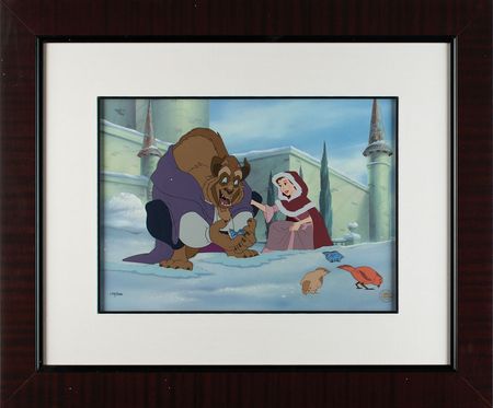 Lot #705 Beauty and the Beast limited edition hand-painted cel Limited Edition Hand-Painted Cel - Image 2