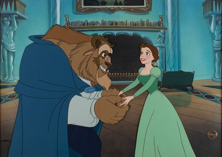 Lot #715 Beauty and the Beast limited edition hand-painted cel Limited Edition Hand-Painted Cel - Image 1