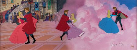 Lot #728 Sleeping Beauty limited edition hand-painted cel signed by Eyvind Earle Limited Edition Hand-Painted Cel - Image 1