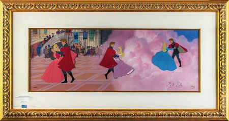 Lot #728 Sleeping Beauty limited edition hand-painted cel signed by Eyvind Earle Limited Edition Hand-Painted Cel - Image 2