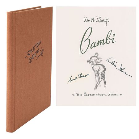 Lot #724 Frank Thomas and Ollie Johnston Signed Bambi Book Book - Image 1