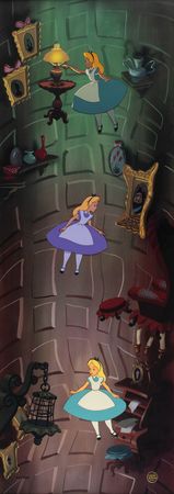 Lot #713 Alice in Wonderland limited edition hand-painted cel Limited Edition Hand-Painted Cel - Image 1