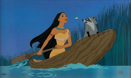 Lot #710 Pocahontas limited edition hand-painted cel Limited Edition Hand-Painted Cel - Image 1