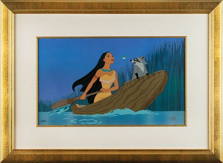 Lot #710 Pocahontas limited edition hand-painted cel Limited Edition Hand-Painted Cel - Image 2