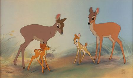 Lot #711 Bambi limited edition hand-painted cel Limited Edition Hand-Painted Cel - Image 1