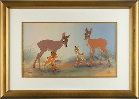 Lot #711 Bambi limited edition hand-painted cel Limited Edition Hand-Painted Cel - Image 2