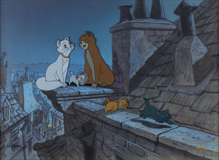 Lot #707 The Aristocats limited edition hand-painted cel Limited Edition Hand-Painted Cel - Image 1