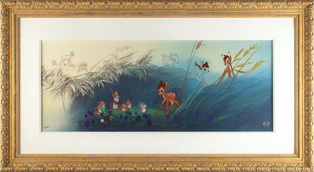 Lot #726 Bambi limited edition hand-painted cel Limited Edition Hand-Painted Cel - Image 2