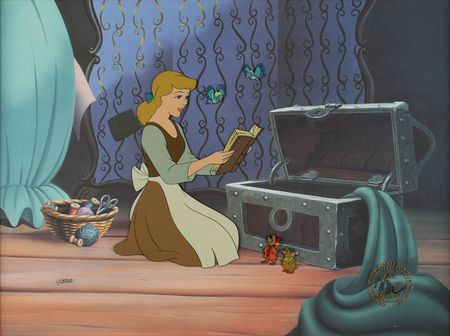 Lot #674 Cinderella limited edition hand-painted cel Limited Edition Hand-Painted Cel - Image 1