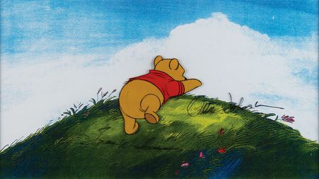 Lot #685 Winnie the Pooh production cel signed by Frank Thomas and Ollie Johnston Production Cel - Image 1