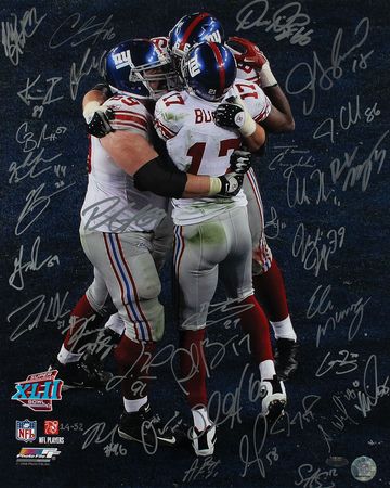 Lot #1103 NY Giants Signed Photograph - Image 1