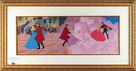 Lot #733 Sleeping Beauty limited edition hand-painted cel signed by Eyvind Earle Limited Edition Hand-Painted Cel - Image 2