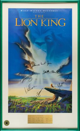 Lot #709 The Lion King Signed Movie Poster Poster - Image 1