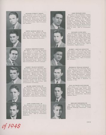 Lot #274 Robert F. Kennedy Harvard Yearbook Yearbook - Image 1