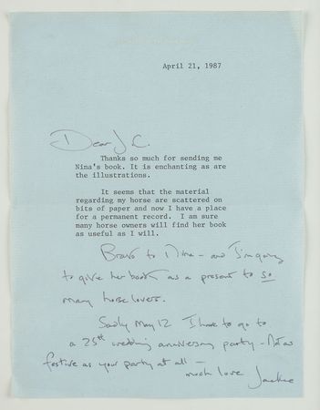 Lot #81 Jacqueline Kennedy Typed Letter Signed - Image 1