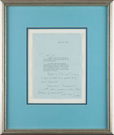 Lot #81 Jacqueline Kennedy Typed Letter Signed - Image 2