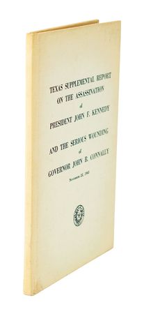 Lot #120 Texas Supplemental Report on the Assassination of John F. Kennedy Signed by Waggoner Carr Book - Image 3