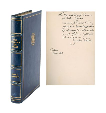 Lot #22 Jacqueline Kennedy Signed Book: Presented