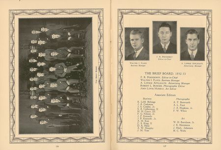 Lot #91 John F. Kennedy and Joe Kennedy, Jr. 1933 Choate School Yearbook Yearbook - Image 2