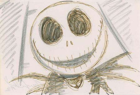 Lot #692 Jack Skellington storyboard drawings from The Nightmare Before Christmas Storyboard Drawings - Image 3