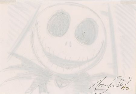 Lot #692 Jack Skellington storyboard drawings from The Nightmare Before Christmas Storyboard Drawings - Image 5