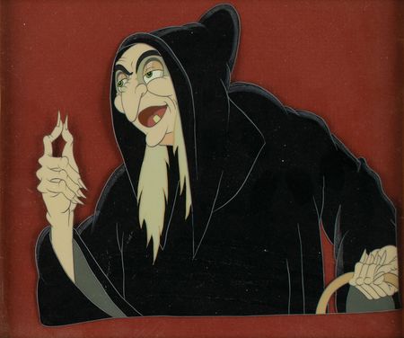 Lot #478 Wicked Witch production cel from Snow White and the Seven Dwarfs Production Cel - Image 1