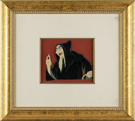 Lot #478 Wicked Witch production cel from Snow White and the Seven Dwarfs Production Cel - Image 2