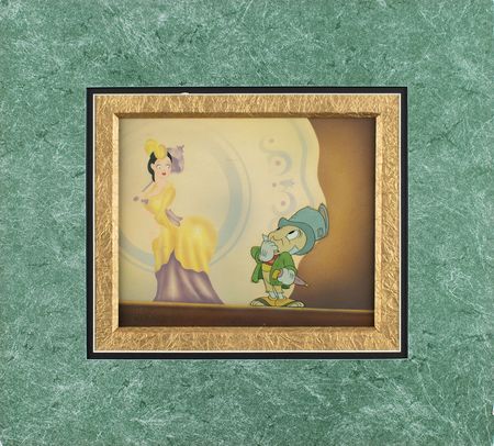 Lot #507 Jiminy Cricket production cel from Pinocchio Production Cel - Image 2