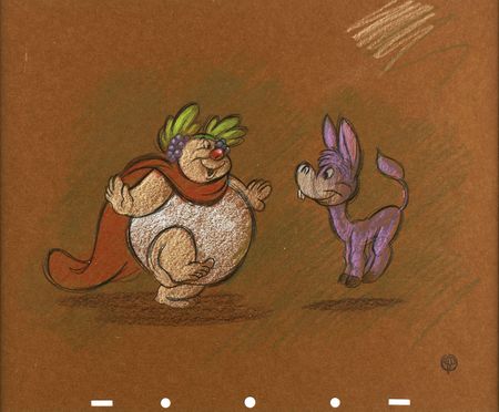 Lot #512 Jacchus and Bacchus concept production drawing from Fantasia Concept Production Drawing - Image 1