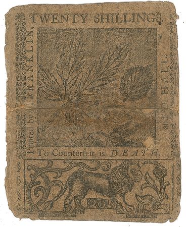 Lot #243 Benjamin Franklin: Continental Currency Currency - Image 2