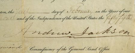 Lot #2 Andrew Jackson Signed Document - Image 2