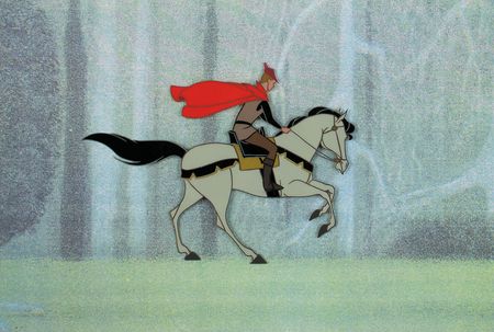 Lot #662 Prince Phillip and Samson production cel from Sleeping Beauty Production Cel - Image 1