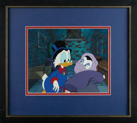 Lot #675 Uncle Scrooge and Magica De Spell production cel and drawings from DuckTales Production Cel and Drawings - Image 2