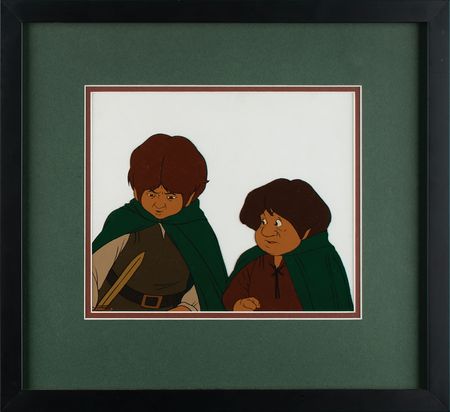 Lot #600 Frodo and Samwise production cel from The Lord of the Rings Production Cel - Image 2