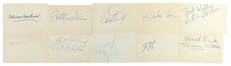 Lot #878 Jazz Greats Signatures - Image 1