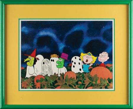 Lot #588 The Peanuts gang limited edition cel from It's the Great Pumpkin, Charlie Brown signed by Bill Melendez Limited Edition Cel - Image 2