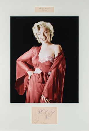 Lot #965 Marilyn Monroe Signature - Image 2