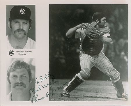 Lot #1086 Thurman Munson Signed Photograph - Image 1