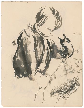 Lot #884 Beatles: Stuart Sutcliffe Sketches - Image 2
