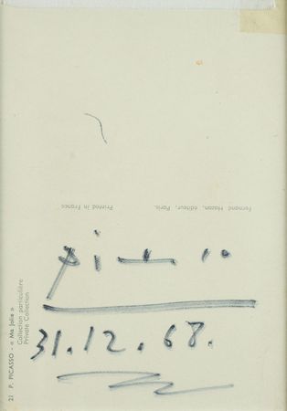 Lot #435 Pablo Picasso Postcard - Image 2