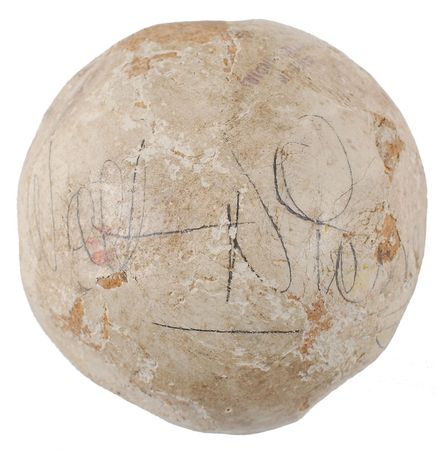 Lot #465 Walt Disney: Unique 1935 signed polo ball, the pastime of Hollywood elite - Image 1