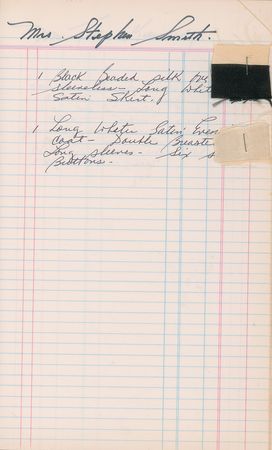 Lot #21 Jacqueline Kennedy Oleg Cassini Workroom Ledger with Fabric Samples: Cassini workroom ledger with fabric samples used for First Lady Jacqueline Kennedy's designs - Image 6