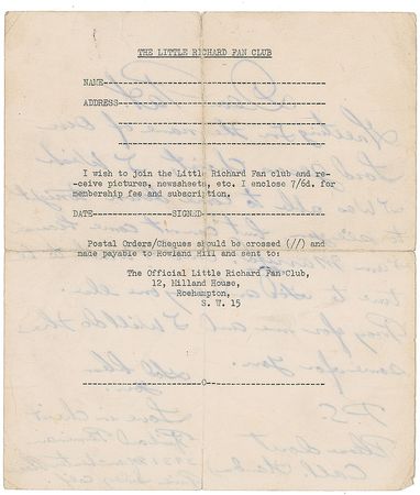 Lot #937 Little Richard Handwritten Letter Signed - Image 2