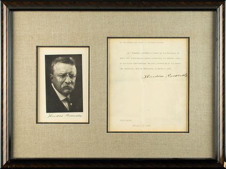 Lot #162 Theodore Roosevelt Typed Letter Signed - Image 1