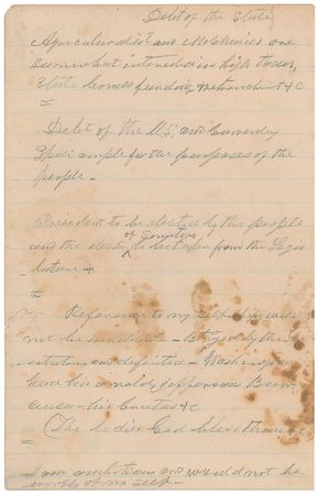 Lot #8 Andrew Johnson: Washington had his Arnold,