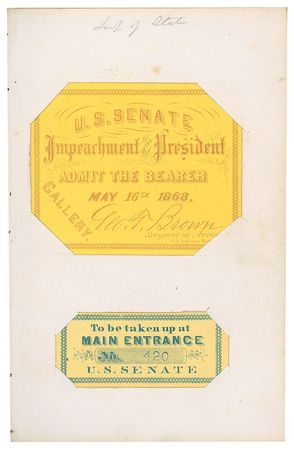 Lot #8 Andrew Johnson: 